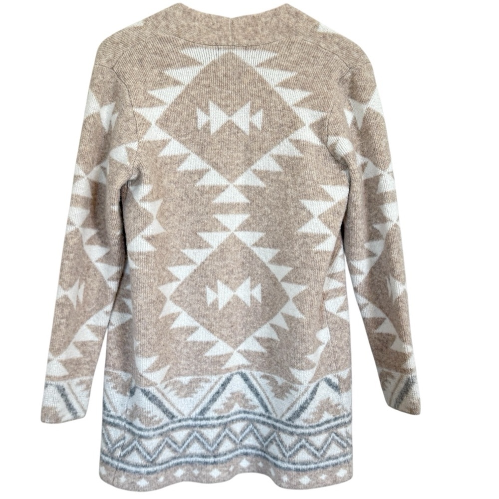 Frye Cozy Southwestern Print Open Front Cardigan Sweater Women’s Size Small - Picture 4 of 11